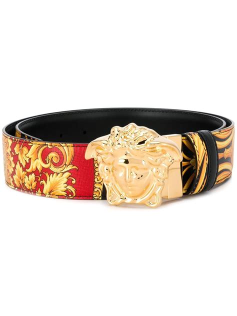 versace belt medusa head red|versace medusa buckle leather belt.